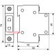 Розетка на din-рейку, 10А, 2 полюса, C 45 2Р A0150010103