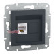 Розетка компьютерная RJ45, антрацит, EPH4300171 Asfora Schneider