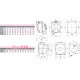 Розетка встроенная 32A, 230V, 2P+PE, IP54 EE-3232 ETI 4482079