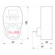 Таймер в розетку, 8А, e.control.t13
