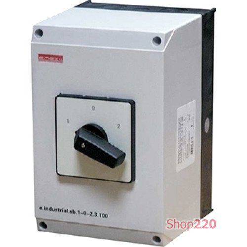 Пакетный переключатель 1-0-2 в корпусе, 40А, 4 полюса, e.industrial.sb.1-0-2.4.40 Enext i0360013