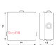 Распределительная коробка 90х90х52, IP44, e.db.stand.900.90.90 Enext s027022