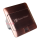 Врезная розетка 220В + USB для зарядки, античная медь, ElectroHouse EH-F007