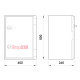 Щит ударопрочный 600х800х260мм с прозрачной дверцей, IP65, e.plbox.600.800.260.tr Enext