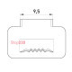 Стальная скрепа, e.steel.fastener.pro.9,5 Enext p040011