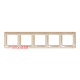Рамка 5 постов, бежевый, Sedna Design SDD312805