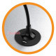 Врезная мебельная розетка 220В + USB, черный, Versatag ASA 060.36F.00001