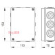 Монтажная коробка 150х110х70, IP55. e.db.pro.150.110.70u Enext p016108