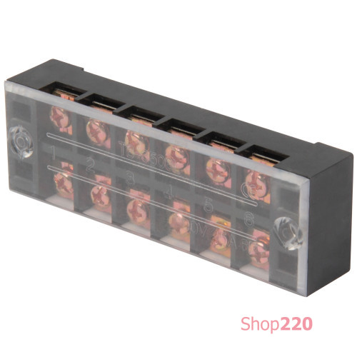 Клеммная колодка защищенная 25А, 6 полюсов, e.tc.protect.25.6 Enext p056008