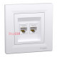 Розетка компьютерная RJ45 двойная, белый, EPH4400121 Schneider Asfora