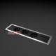 Врезной блок розеток 3х220В + USB тип С, черный, Versaframe ASA 060.40F.00009