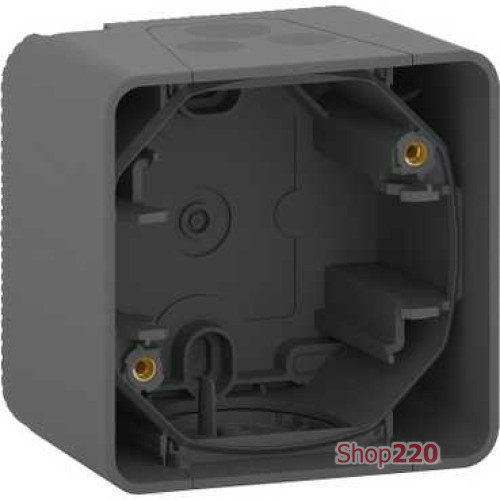 Коробка для накладного монтажа IP55, черный, Mureva Styl Schneider MUR37911