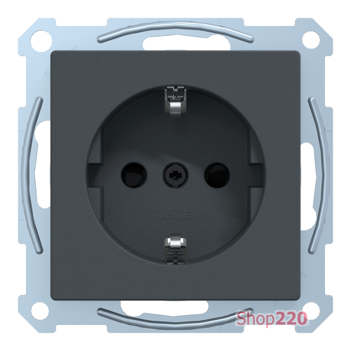 Механизм розетки SM SCHUKO с заземлением, антрацит MTN2300-0414