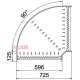 Угловая секция 90°, 60х600 мм, FS (18-22 мкм) 6036572