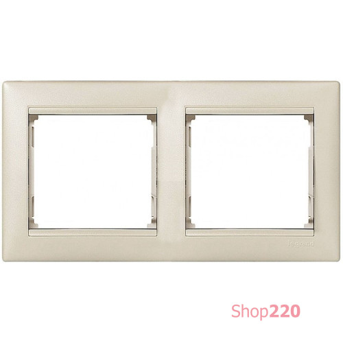 Рамка 2 поста, жемчужный 770472 Legrand Valena
