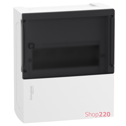 Щит 8 модулей навесной, черная дверца, Resi9 MP MIP12108S Schneider Electric