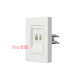 Розетка компьютерная RJ45 двойная, белый, EPH4400121 Schneider Asfora