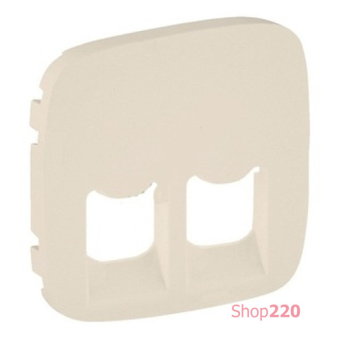 Лицевая панель розетки RJ11+RJ45, слоновая кость, Valena 755426 Legrand
