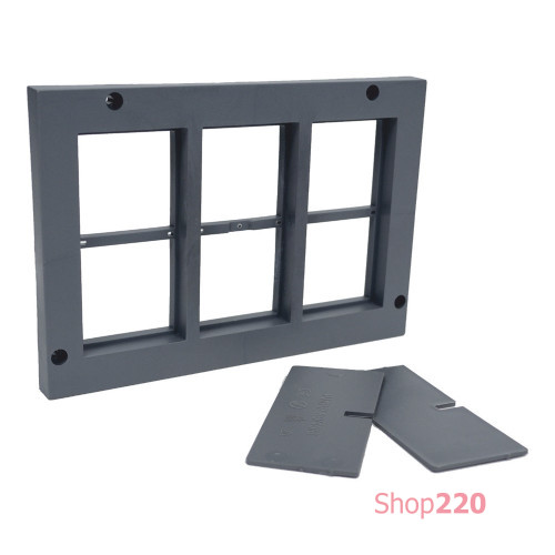 Рамка для 6-ти модульных приборов QUADRO KOPOBOX 80; для полов; PP 80/45/6_LB