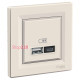 USB розетка тип А+С, кремовый, EPH2700323 Schneider Electric Asfora