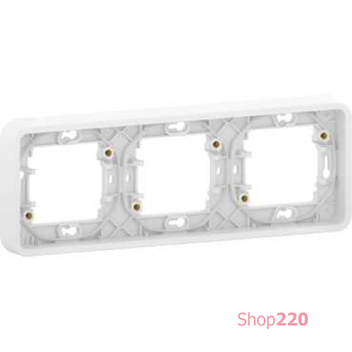 Рамка 3 поста IP55, белый, Mureva Styl Schneider MUR39109