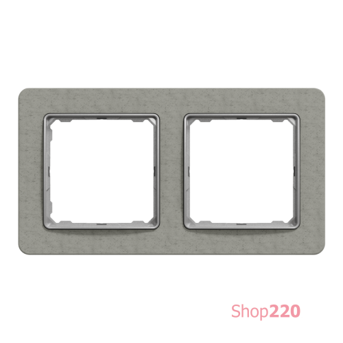 Рамка 2 поста, бетон, Sedna Design SDD390802