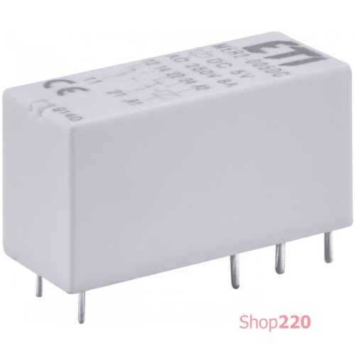 Электромеханическое реле миниатюрное MER2-005 DC 2p ETI 2473030