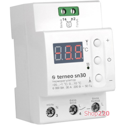 Терморегулятор для управления системой снеготаяния terneo sn30