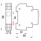 Индикатор на DIN-рейку оранжевый, e.i.din.220.orange Enext p059006
