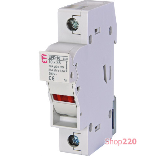 Разъединитель для предохранителей EFD 10 1P LED 32A 690V AC ETI 2540011