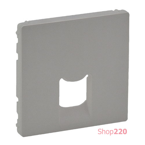 Лицевая панель розетки RJ11 / RJ45, алюминий, Valena 755412 Legrand