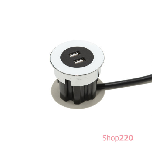 Врезная розетка USB, белый, Versadot USB ASA 060.30Y.00005