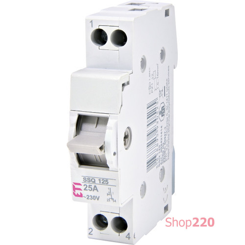 Переключатель "1-0-2" на генератор 40А 1 полюс, SSQ 140 ETI 2421415