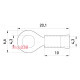 Изолированный наконечник 0.5-1.5 кв.мм, красный, 100шт, e.terminal.stand.rv1.1,25.4.red Enext s1036001