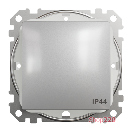 Выключатель влагозащищенный IP44, алюминий, Sedna Design SDD213106