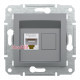 Розетка комп'ютерна RJ45, сталь, EPH4300162 Asfora Schneider