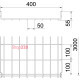 Лоток проволочный 55х400х3050 мм, GRM, FT (40-60 мкм) 6001428