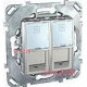 Розетка компьютерная RJ45, 1модуль, белый, Unicа MGU3.410.18 Schneider