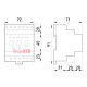Реле дифференциального тока модульное, e.relay.klr.123e Enext i0640005