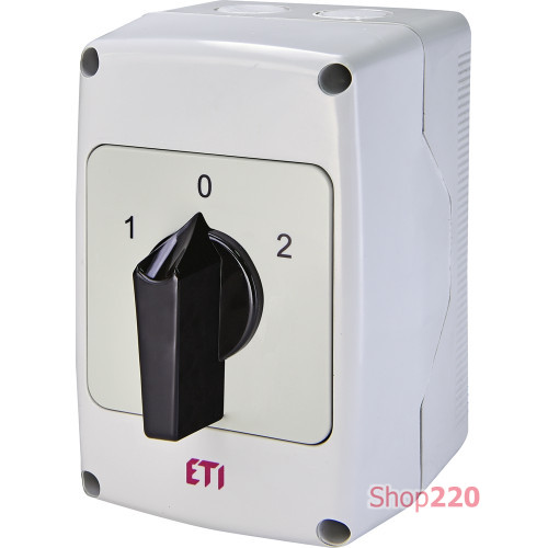 Переключатель 1-0-2 в корпусе, 32 А 3 фазы, IP65, CS 32 53 PNG ETI 4773198
