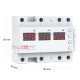 Реле напряжения 3-х фазное Зубр 50А, ZUBR D6-50 red