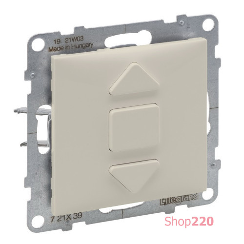 Выключатель жалюзи 3-позиционный 6А, 250 В, слоновая кость, Suno Legrand 721239