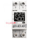 Реле напряжения с контролем тока 40А, белая индикация, VA-40A M2W DigiTop