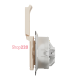 Розетка влагозащищенная IP44, бежевый, Sedna Design SDD212024