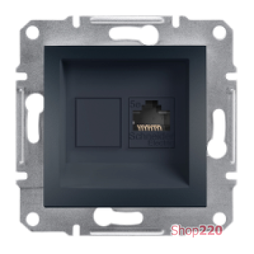 Розетка компьютерная RJ-45, STP, антрацит, EPH5000171 Asfora Schneider