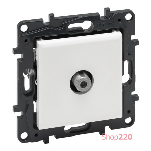 Розетка TV тип F "звезда", белый, Niloe Step Legrand 863175B