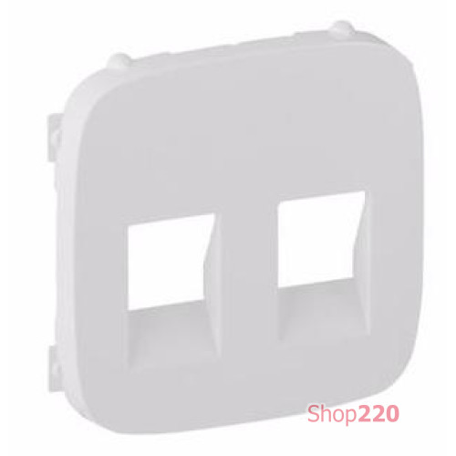 Лицевая панель розетки RJ11+RJ45, белый, Valena 755425 Legrand