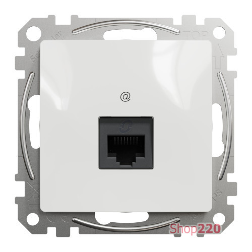 Компьютерная розетка RJ45 кат. 5е UTP, белый, Sedna Design SDD111451