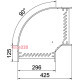 Угловая секция 90°, 60х300 мм, FS (18-22 мкм) 6036566