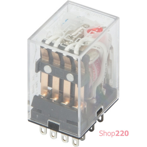 Реле промежуточное с Led индикацией 3А, 4 группы контактов, катушка 230В АC, e.control.p346L Enext i.my4n.230ac